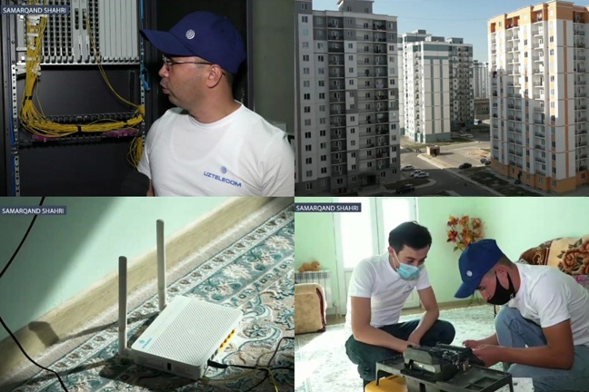 Высокоскоростной интернет - для жителей массива Карасу в Самарканде